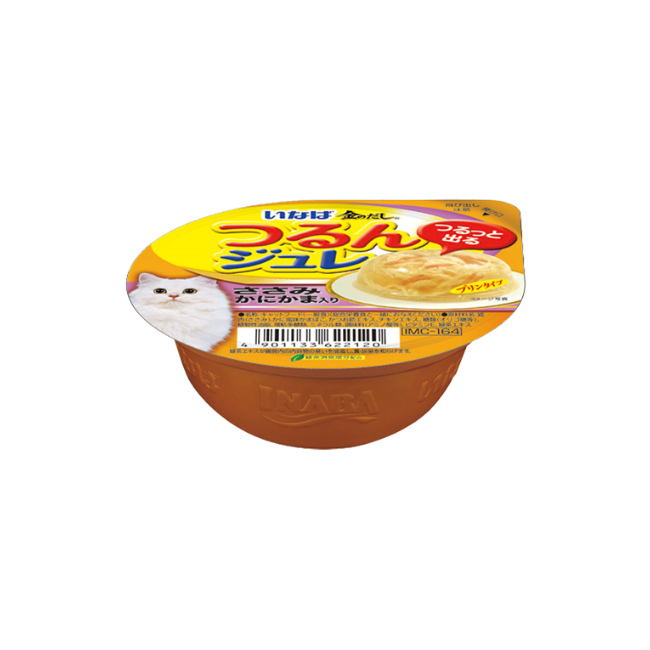 INABA Soft Jelly Cup for Cats (Chicken with crab stick)